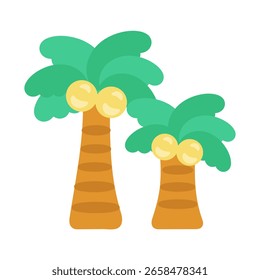 Material lindo simple de la ilustración de la palmera