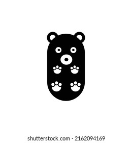 simple cute panda vector design