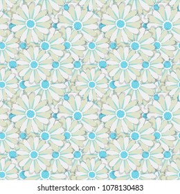 Simple cute pattern in abstract flowers. Ditsy print. Floral seamless background. Fashion prints