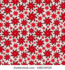 Simple cute pattern in abstract flowers. Ditsy print. Floral seamless background. Fashion prints