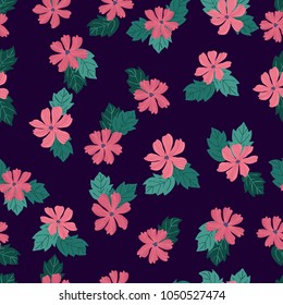 Simple cute pattern in small flower. Liberty style. Floral seamless background for textile or book covers, manufacturing, wallpapers, print, gift wrap and scrapbooking.