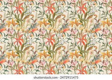 Simple cute pattern in small flower. Liberty style. Floral seamless background for textile or book covers, manufacturing, wallpapers, print, gift wrap and scrapbooking.