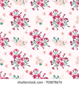 Simple cute pattern in small flower. Liberty style. Floral seamless background for textile or book covers, manufacturing, wallpapers, print, gift wrap and scrapbooking