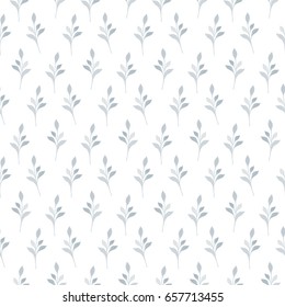Simple cute pattern in small leaves. Floral seamless background for textile, wallpapers, wrapping, paper.