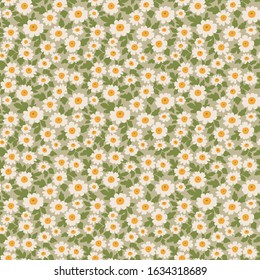 Simple cute pattern in small white flowers on gray background. Liberty style. Ditsy print. Floral seamless background. The elegant the template for fashion prints.
