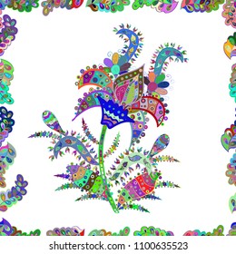 Simple cute pattern in small-scale flowers. Floral seamless background for textile or book covers, manufacturing, wallpapers, print, gift wrap and scrapbooking. Vector illustration.