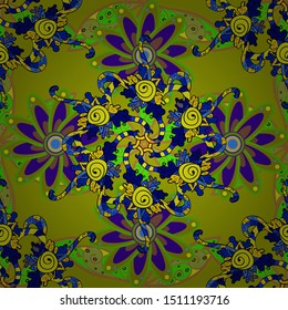 Simple cute pattern in small-scale flowers. Floral seamless background for textile or book covers, manufacturing, wallpapers, print, gift wrap and scrapbooking. Vector illustration.