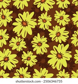 Simple cute pattern in small-scale flowers. Millefleurs. Liberty style. Floral seamless background for textile or book covers, manufacturing, wallpapers, print