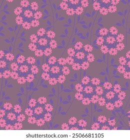 Simple cute pattern in small-scale flowers. Millefleurs. Liberty style. Floral seamless background for textile or book covers, manufacturing, wallpapers, print