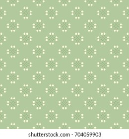Simple cute pattern in small-scale flowers. 