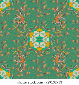Simple cute pattern in small-scale flowers. Floral seamless background for textile or book covers, manufacturing, wallpapers, print, gift wrap and scrapbooking. Vector illustration.