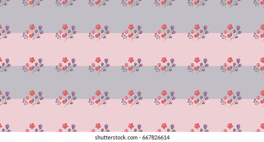 Simple cute patterns in small-scale flowers. Shabby chic millefleurs. Floral seamless background. Seamless background for textile, cotton fabric, covers, wallpapers, print, gift wrap and scrapbooking