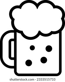 Pictograma simple y lindo de cerveza