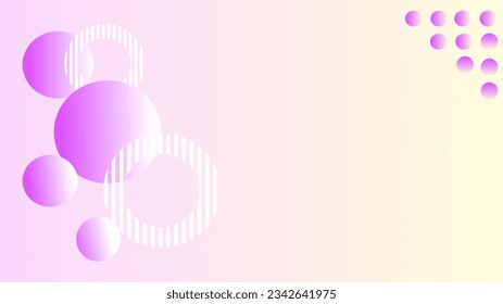 background gradient cute circles
