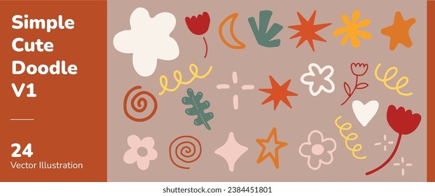Simple Cute Playful Doodle Element 1