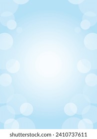 Simple and cute polka dot abstract background_light blue_vertical