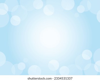 Simple and cute polka dot pattern abstract background_light blue