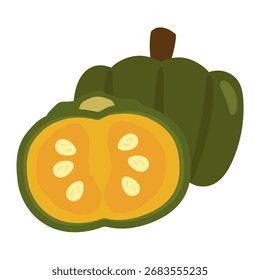 Simples bonito material de ilustração de abóbora
