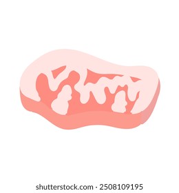 Simple and cute raw beef illustration