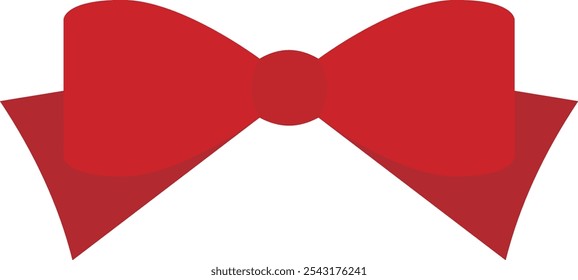 Simple and cute red ribbon