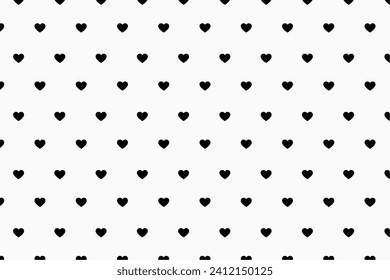 simple and cute romantic heart pattern for valentines cards vector