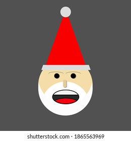 simple and cute santa claus design