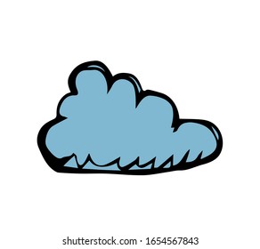 Nube. Signo de icono de ilustración del vector