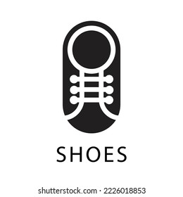 simple cute shoes logo vector