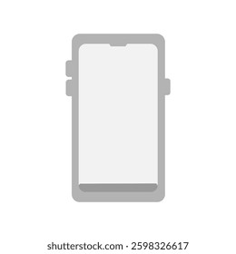 Simple cute smartphone illustration material