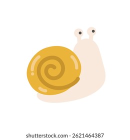 Simple cute snail illustration material