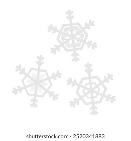 Simple cute snowflake illustration material