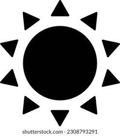 Simple and Cute Sun Icon