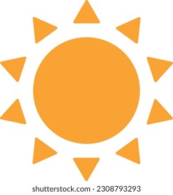 Simple and Cute Sun Icon