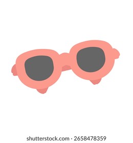 Simple cute sunglasses illustration material