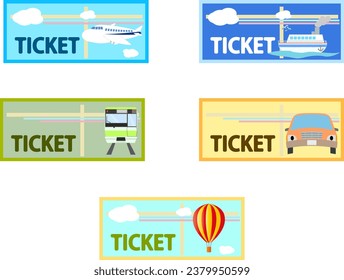 Einfache und süße Ticketgrafik