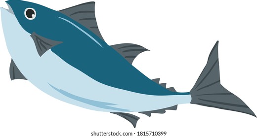 Simple Cute Tuna Illustration Stock Vector (Royalty Free) 1815710399 ...