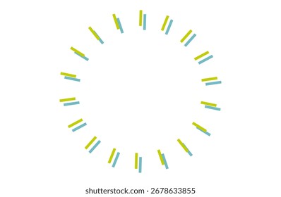 Um quadro de explosão solar simples e bonito de duas cores