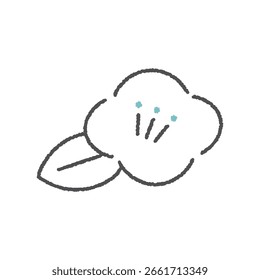 Simple and cute vector icon [Camellia]