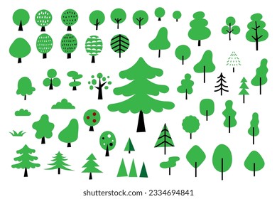 Simple and cute vector illustration of a tree.