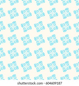 Simple cute vector pattern in small-scale elements on the colored background. Seamless background for manufacturing, wallpapers, print, card and fabric design.