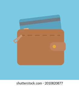 Ilustración De Cartera Simple Y Cuidada, Diseño Plano
