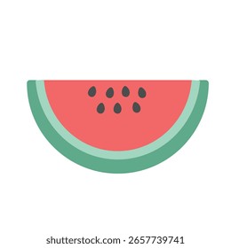 Simple cute watermelon illustration material