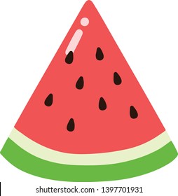 Simple And Cute Watermelon Slice