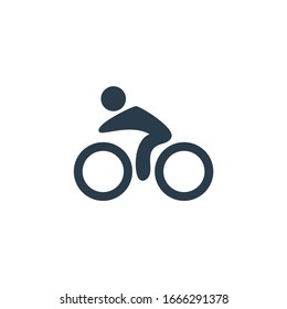 Simple Cycling Icon Design Vector