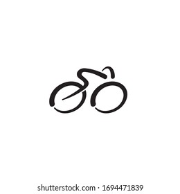 a simple Cyclist logo / icon design