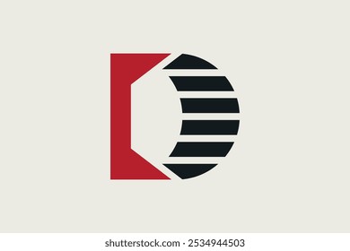 
Simple D Logo template design vector concept.