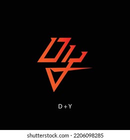 simple D and Y logo designs, D and Y logo designs are suitable for your brand logo