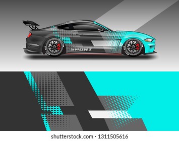 Simple daily sports car wrap designs. The combination of color backgrounds, for car racing, rally, drift, adventure, cargo, truck and others is available in eps 10