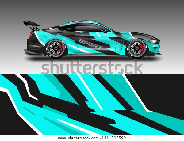 Simple daily sports car
wrap designs. The combination of color backgrounds, for car racing,
rally, drift, adventure, cargo, truck and others is available in
eps 10