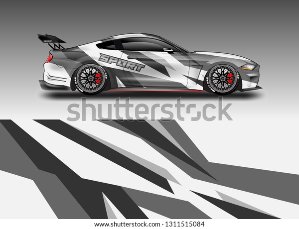 Simple daily\
sports car wrap designs. The combination of color backgrounds, for\
car racing, rally, drift\
